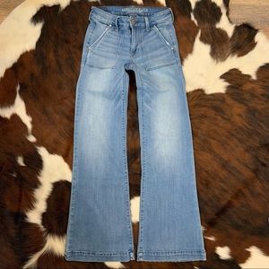 AE Wide Leg Boot Cut A Line Jeans